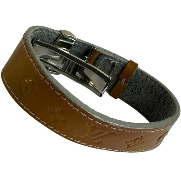 Louis Vuitton Millennium Wish Wrap Bracelet Monogram Patent Leather Brown SNO999 - Picture 3 of 8